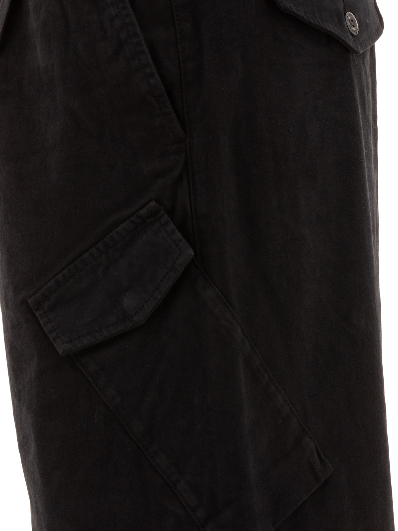 C.P. COMPANY Black   Stretch Sateen cargo trousers